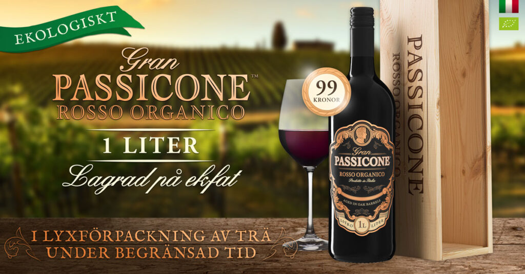 Passicone Gran Passicone Rosso Organico – Allt om Vin