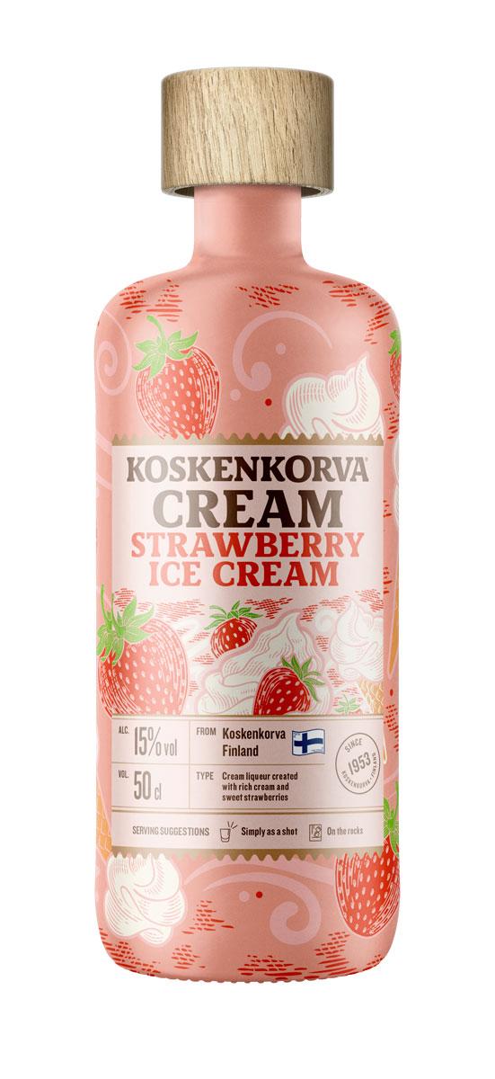 Produktbild på  Koskenkorva Strawberry Ice Cream